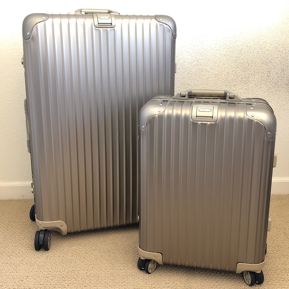 RIMOWA TOPAS TITANIUM, Luggage Sets, Champagne